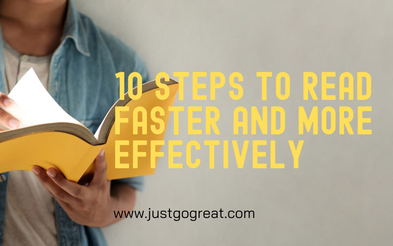 10 Steps to read faster and more effectively